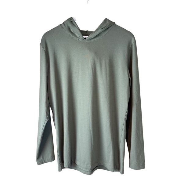 Porter & Ash The Hoodie Mens Large Green Lightweight Pullover‎ Stretch - Picture 1 of 6